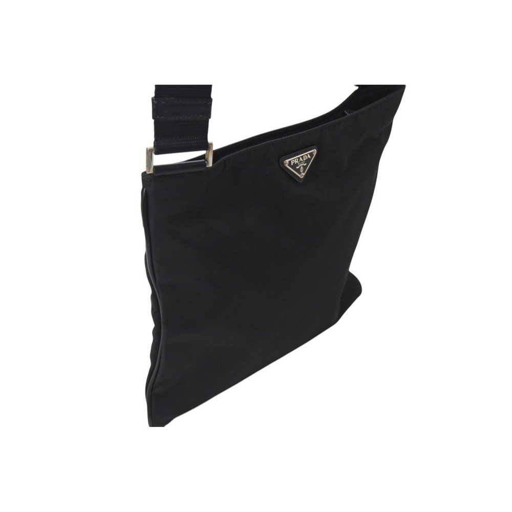 Prada Black Black Shoulder Bag Nero Logo - Picture 4 of 8